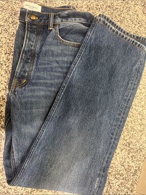 Madewell Classic Straight-Leg Jeans in Blue Denim